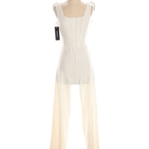 Bebe Ivory Sleeveless Jumpsuit